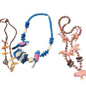 Colorful Beaded Animal Necklaces